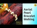 Pearl Bracelet Tutorial | Wire wrapped Bracelet | wire aerial technique | wire bracelet DIY | Hindi