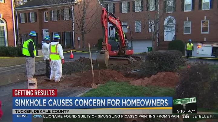 Crews repair sinkhole