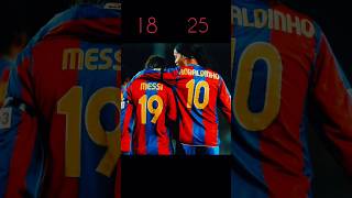 messi and Ronaldhino age difference| #shorts