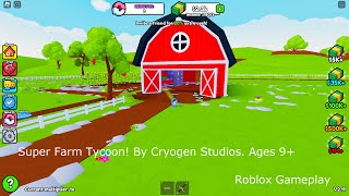 Super Farm Tycoon! By Cryogen Studios. Ages 9+ (Roblox Gameplay) screenshot 1