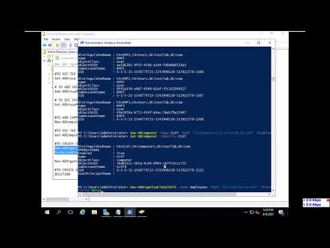 8  Creating ADUser, ADgroup, OU through Powershell in Windows Server 2016