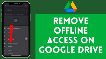 how to remove offline access in google drive