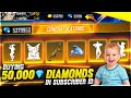 Buying 50,000 Diamonds Dj Alok All Emotes & Poker Mp40 From Store In Subscriber 😍- Garena Free Fire