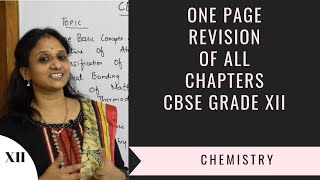    ONE SHOT - ONE PAGE REVISION  | 100% | Tricks |  CHEMISTRY ALL TOPICS  11, 12 | vanimaamwoc