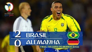 Brasil 2 x 0 Alemanha - Melhores Momentos(GLOBO HD 720hp) Final da Copa do Mundo Coréia & Japão 2002
