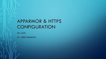 AppArmor and HTTPS Configuration