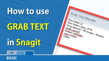 Snagit: Grab Text from an image or screen capture by Chris Menard