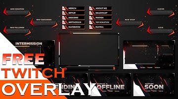 FREE Animated twitch overlay ! Animated Overlay Free, Speed Art