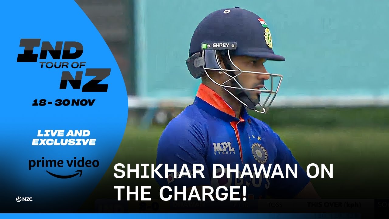 IND tour of NZ 2022 3rd ODI Shikhar Dhawan on the charge!