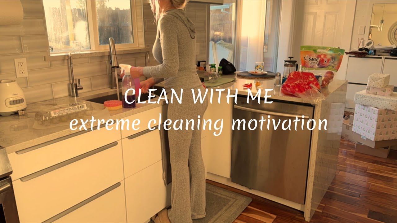 SPRING CLEAN WITH ME | entire house deep cleaning & extreme cleaning ...