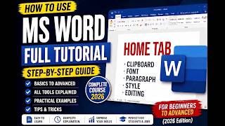 📄PART-2 MS Word Full Tutorial Beginners to Advanced Level | 💻 Complete Course | Learn Microsoft Word