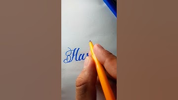 how to write Hassan with cut marker 📑💯💀#shorts #calligraphy #handwriting