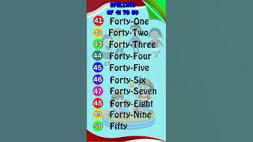 41 to 50 Number Names for Kids | Spelling Practice with Fun Voice Over 🎤✨