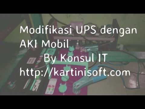 Tes UPS PROLINK PRO700 oprekan Upgrade aki mobil 75Ah.. 