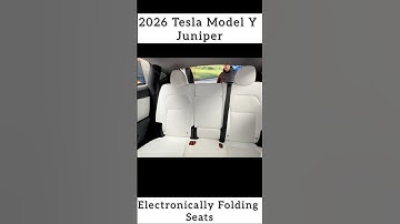 2026 Tesla Model Y Juniper Launch Edition Interior | White Interior | Electronically Folding Seats