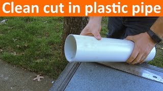 How to Cut PVC or ABS Pipe Straight