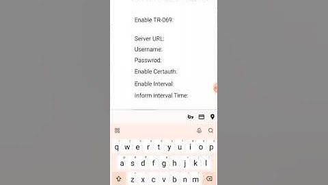 TR069 MODEM  CONFIG in BSNL