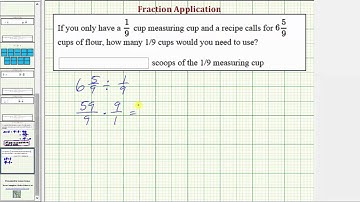 Ex: Fraction Application:  Mixed Number Divided by a Fraction