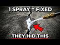 $1 Spray STRIPS ALL Concrete Cracks. PERMANENTLY. BIG CONCRETE BURIED THIS.