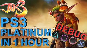 Jak 3 PS3 Platinum in 1 hour with Debug Mode [Tutorial] - Easy & Fast Platinum