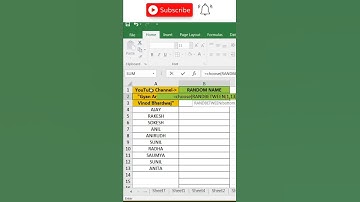 #excel tricks #randbetween name formula #choose formula