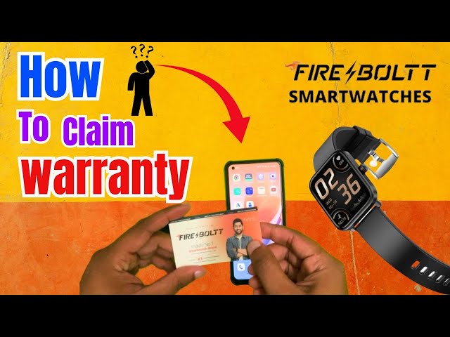 Fire Boltt, how to register for warranty of fire boltt Smartwatch 