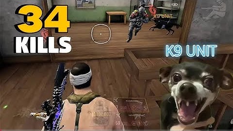 😍34 KILLS WITH K9 UNIT 🐕 CLASS IN SOLO VS SQUAD COD MOBILE FULL GAMEPLAY