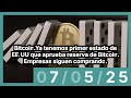 Bitcoin.Ya tenemos primer estado de EE.UU que aprueba reserva de Bitcoin. Empresas siguen comprando.