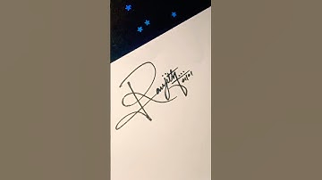 Ranjith name signaturestyle🥝 #calligraphy #cursive #like #shorts #subscribe @Signaturestyle96 🙏🏻