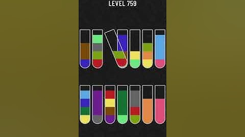 Water Sort Puzzle   level 759 !!! Mobile Cell Phone Game Walkthrough Android / Apple