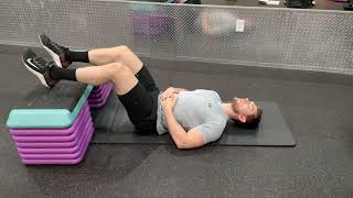 Diaphragmatic Breathing - Feet Elevated on Bench