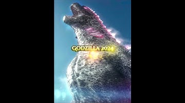 Godzilla 2014 and Evolved Godzilla 2024 #gxk #edit #battle #kaiju #capcut