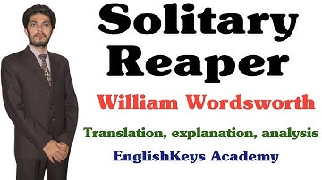 Solitary Reaper by William Wordsworth (explanation translation, analysis)