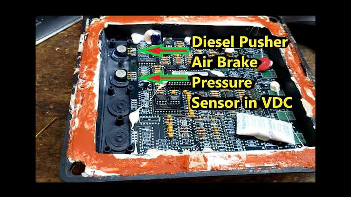 VLOG - Diesel Pusher RV - Freightliner XC Air Brake Gauge Problem with VDC - FIXED !
