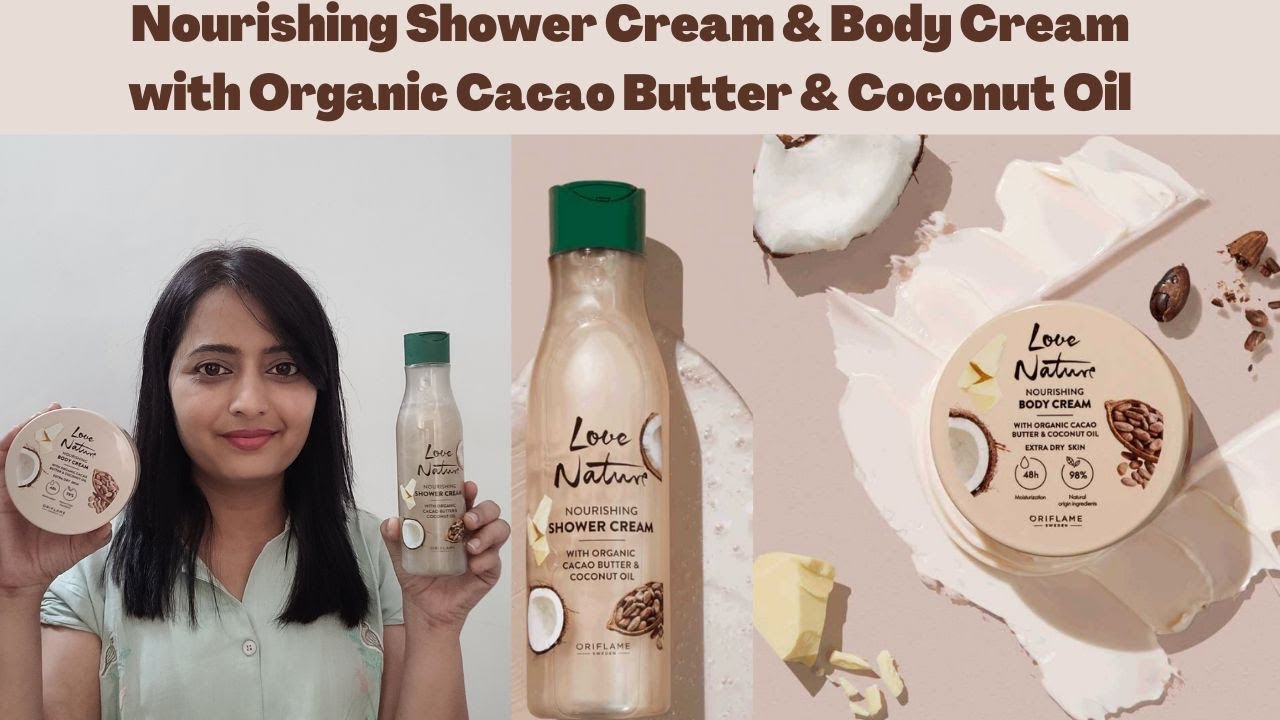 Oriflame Love Nature Nourishing Shower Cream with Organic Cacao Butter & Coconut Oil By hnbs