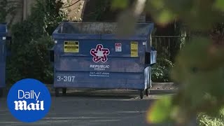 Homeless mother abandons newborn twins near a dumpster