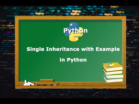 Single inheritance with Example in Python