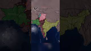 India battle royale - HOI4 timelapse |  #history #timelapse #hoi4 #map