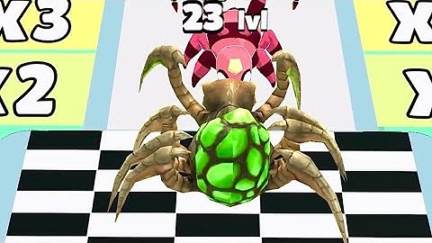A game Insect Evolution Run 3d. Level 1-32