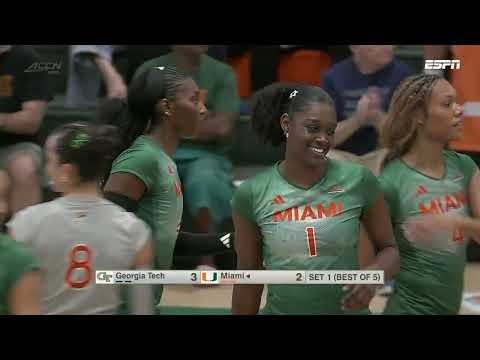 Georgia Tech vs. Miami Full Match Replay | 2026 ACC Volleyball
