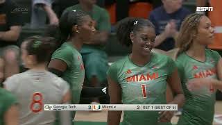 Georgia Tech vs. Miami Full Match Replay | 2026 ACC Volleyball