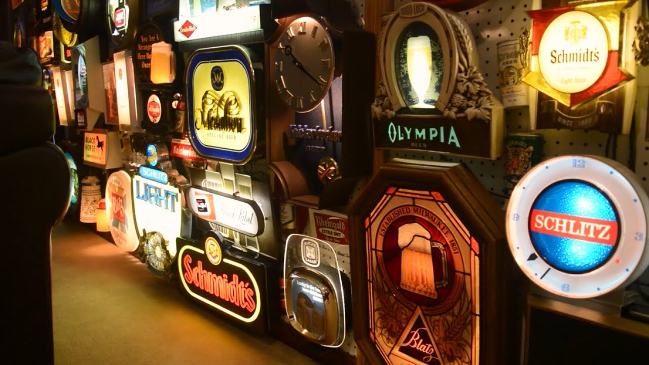 Massive Beer Sign Collection 2023 Beer Cave YouTube