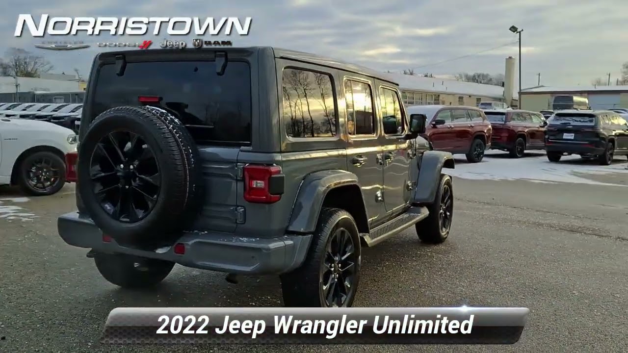 Certified 2022 Jeep Wrangler Unlimited High Altitude 4x4, Norristown, PA NW119306