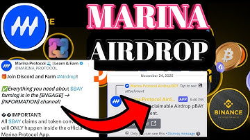 Marina Protocol Airdrop Update। Marina Discord Update | Marina Protocol TGE Update। Marina Update।