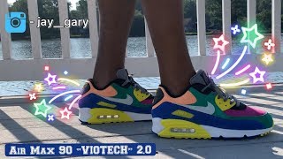 weekend technisch Fahrenheit NIKE AIR MAX 90 “VIOTECH” 2.0 REVIEW & ON FEET!!!! - YouTube