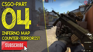 CSGO-Part 4 Counter-Strike Global Offensive Gameplay Inferno Map [Expert Bot]