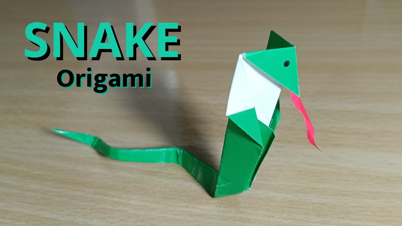 Origami Snake 🐍| Easy DIY Paper Snake + Tutorial