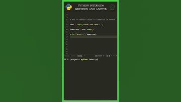 Convert String to Lowercase in Python in 10 Seconds! #shorts #python 🐍 #PythonShorts