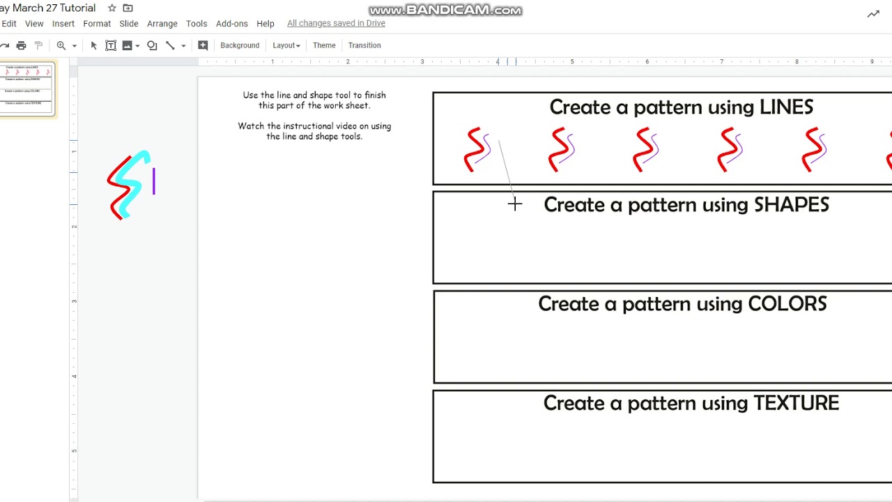 Using the Line and Shape Tools in Google Slides