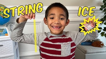 How To Pick Up Ice Cube With String - Easy Experiment!